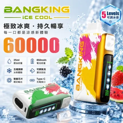 BANG KING一次性產品 60000口超長體驗 5檔冰感調節